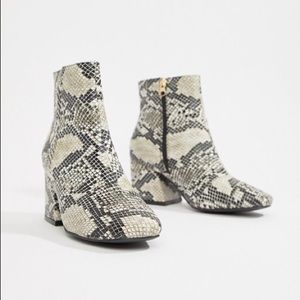 ASOS Roma Ankle Boots in Snake 🐍